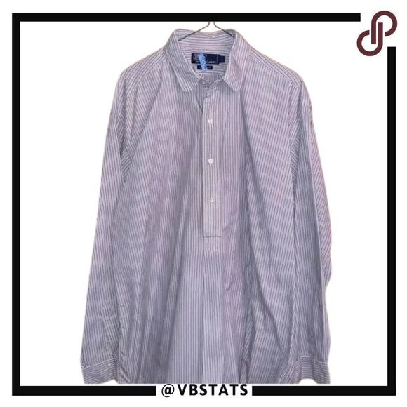 Polo by Ralph Lauren Blue Striped Casual Button Down Shirt - Picture 1 of 5